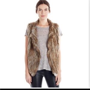 Joie Andoni Rabbit Fur Vest